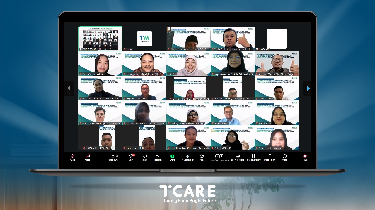 T.CARE Gelar Webinar Nasional 2025 Bertema Community Development and Empowerment dalam Rangka 7 Tahun Perjalanan T.CARE